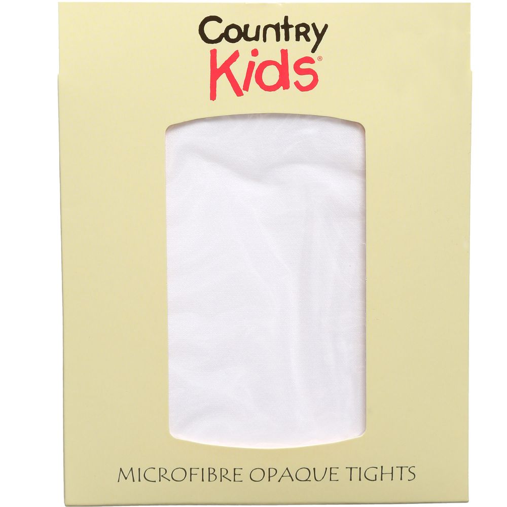 Country Kids White Sheer Opaque Tights