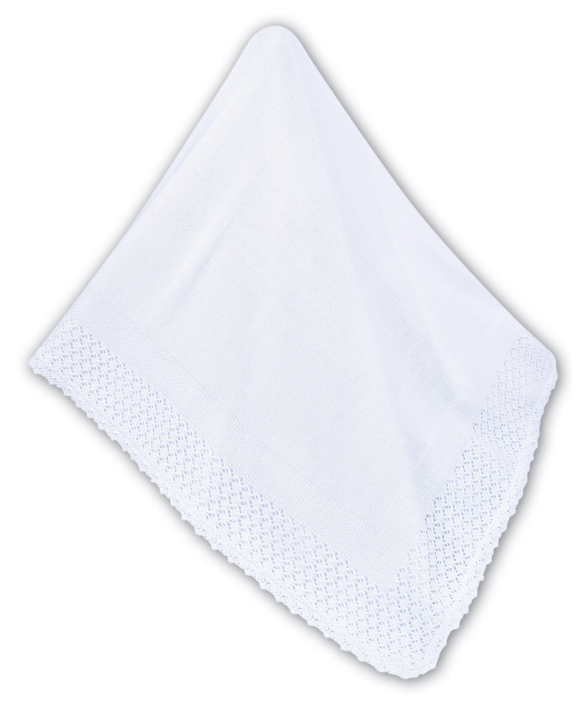 Sarah Louise White Christening Shawl 000008