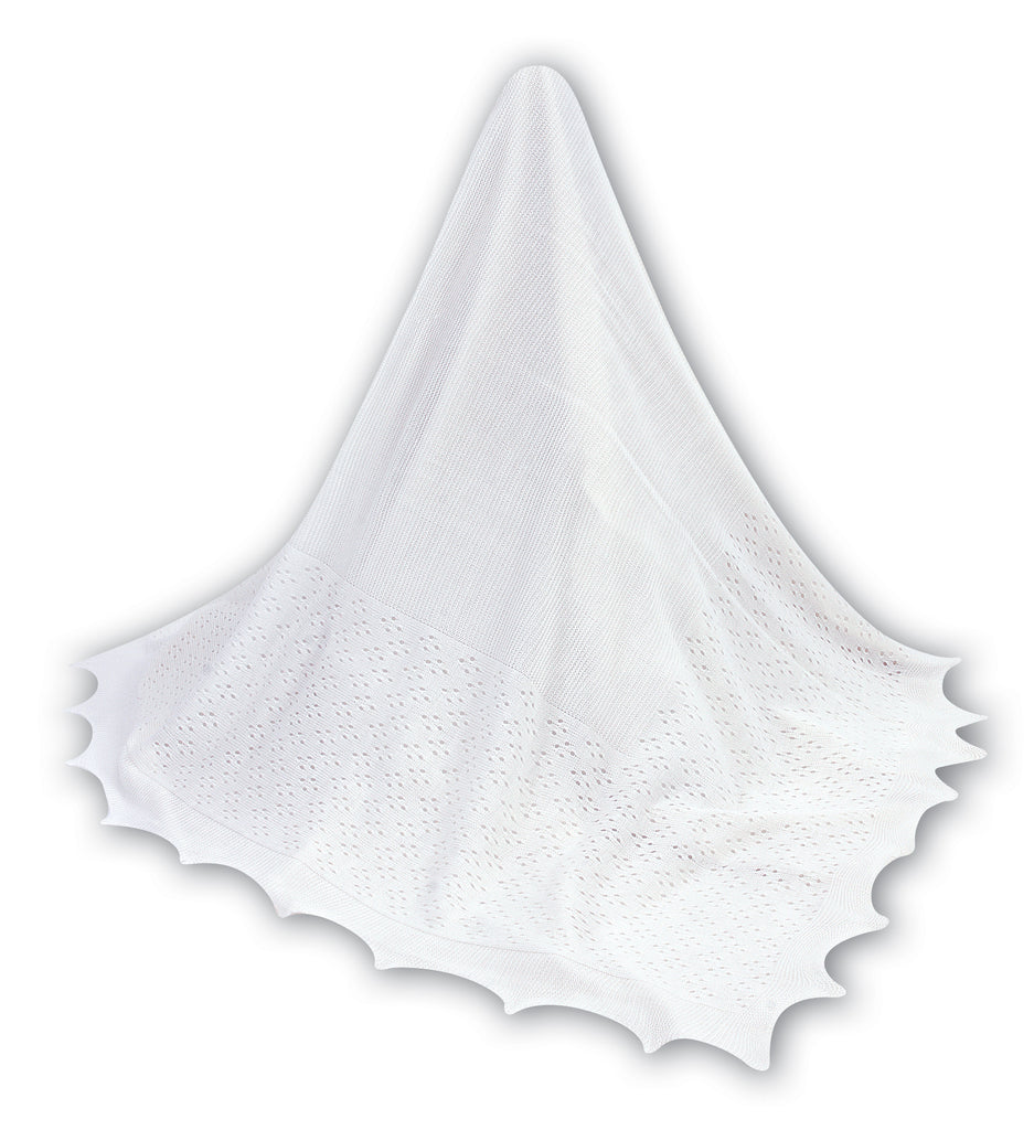 Sarah Louise White Christening Shawl 000038