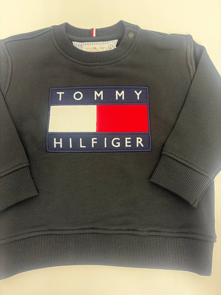 Tommy Hilfiger Heritage Flag Sweatshirt Black