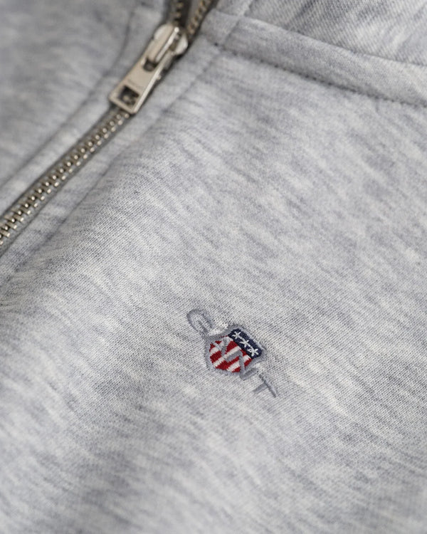 Gant grey shield half zip sweat