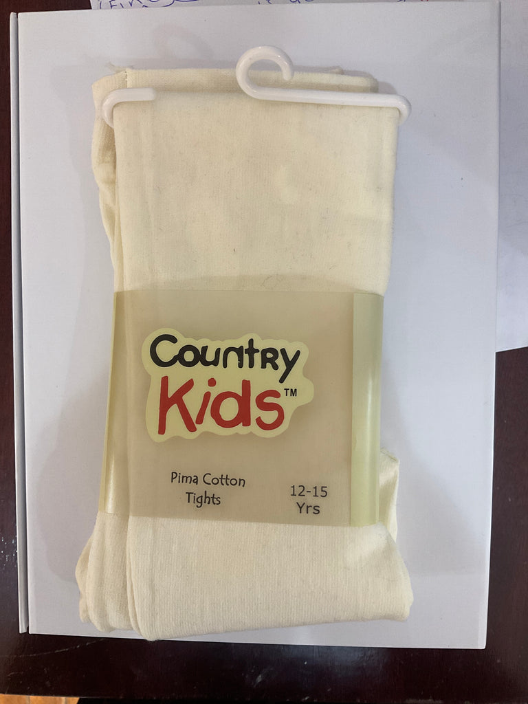 Country kids Ivory Pima Cotton Tights