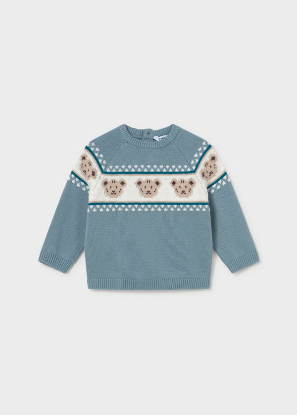 Mayoral boys jacquard knit jumper 2375