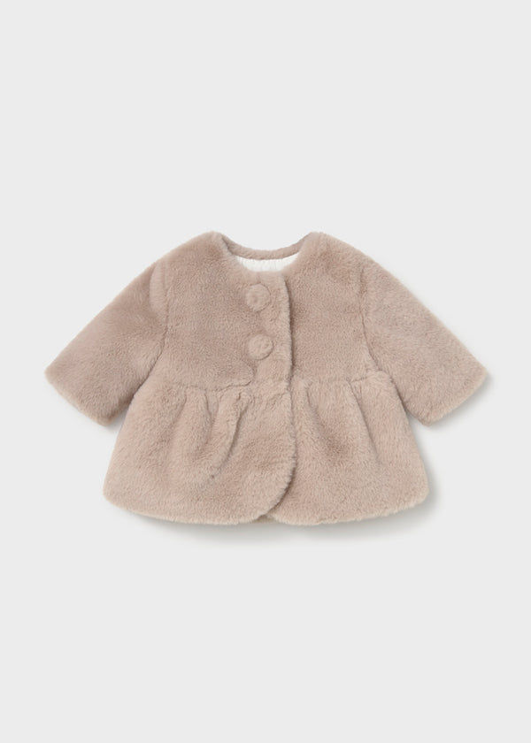 Mayoral faux fur coat 2406