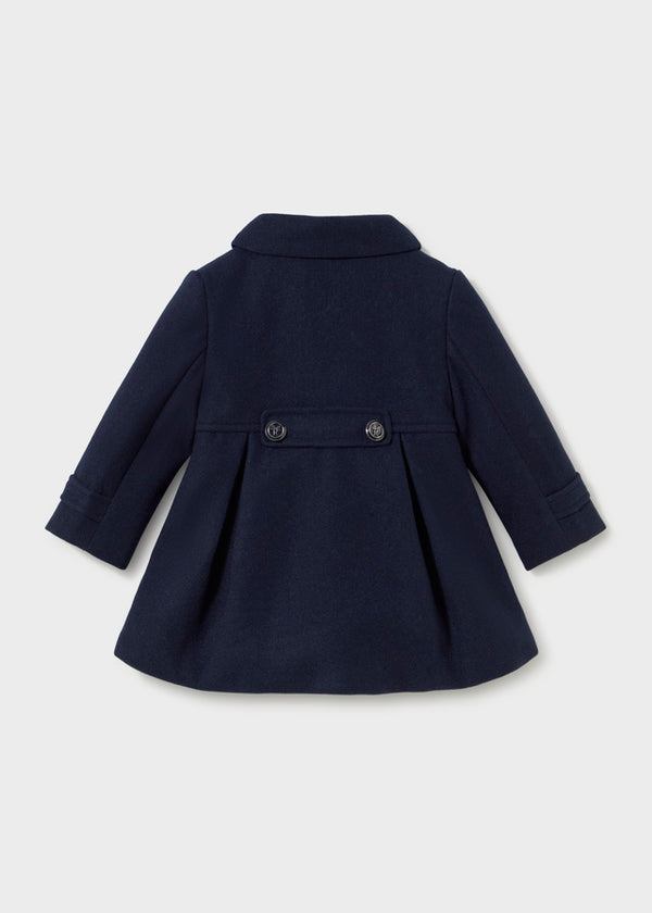 Mayoral girls navy woolen coat 2415