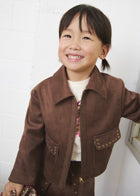 Mayoral double faced suede  jacket 4409