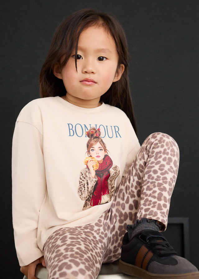 mayoral girls printed knit legging set 4734