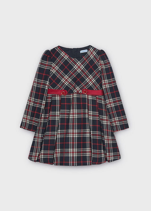 Mayoral Girls Plaid Dress 4923