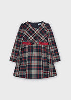 Mayoral Girls Plaid Dress 4923