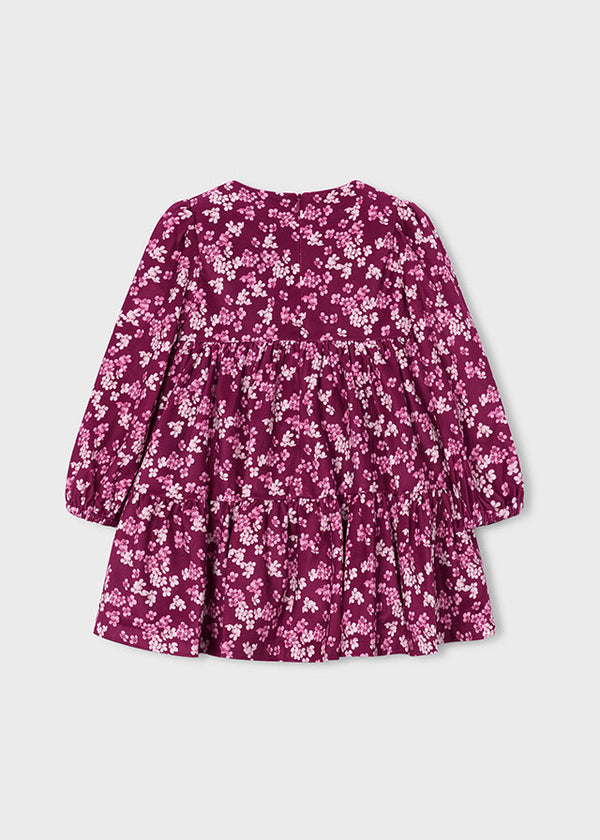 Mayoral Girls printed velvet dress 4926