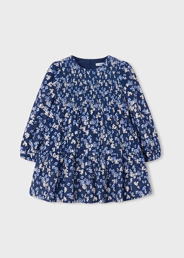 Mayoral Girls printed velvet dress 4926