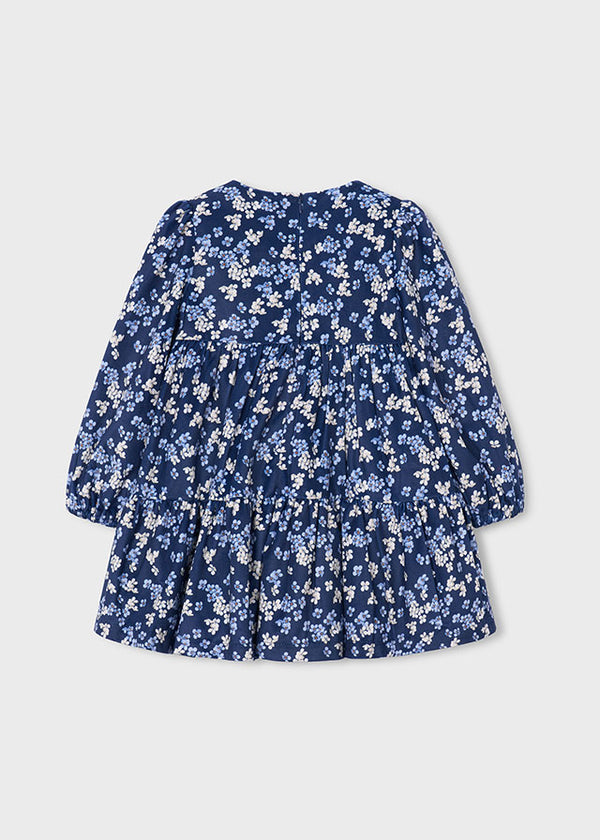 Mayoral Girls printed velvet dress 4926