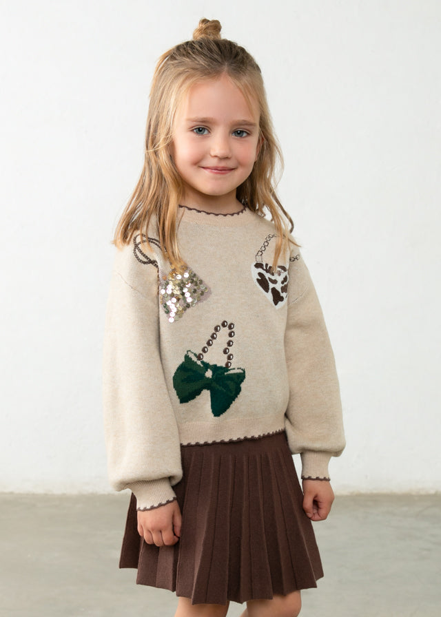 Mayoral Girls Skirt and Jumper set 4933