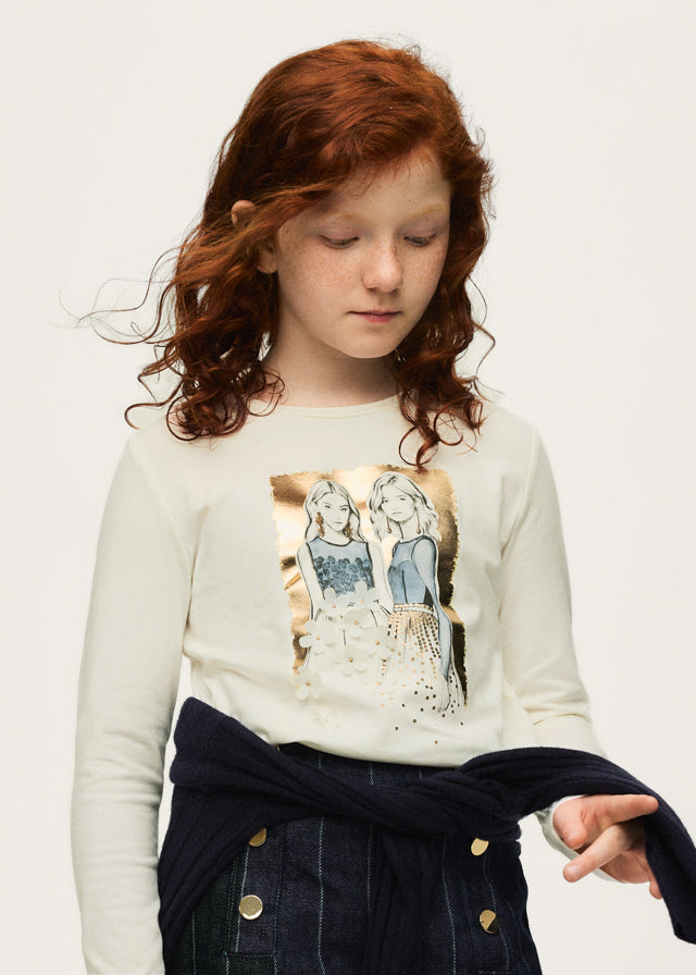 Mayoral teen girl printed top 7065
