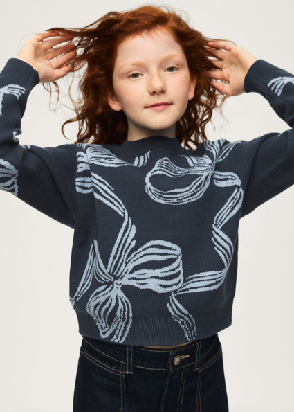 Mayoral bow detail sweater 7337