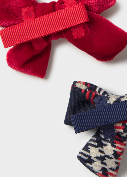 Mayoral set of 2 hair clip 10261 red