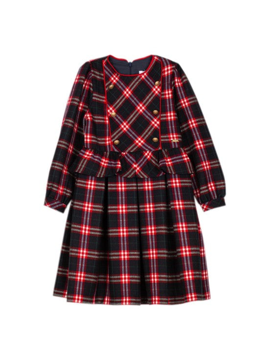 Patachou Girls Tartan Dress