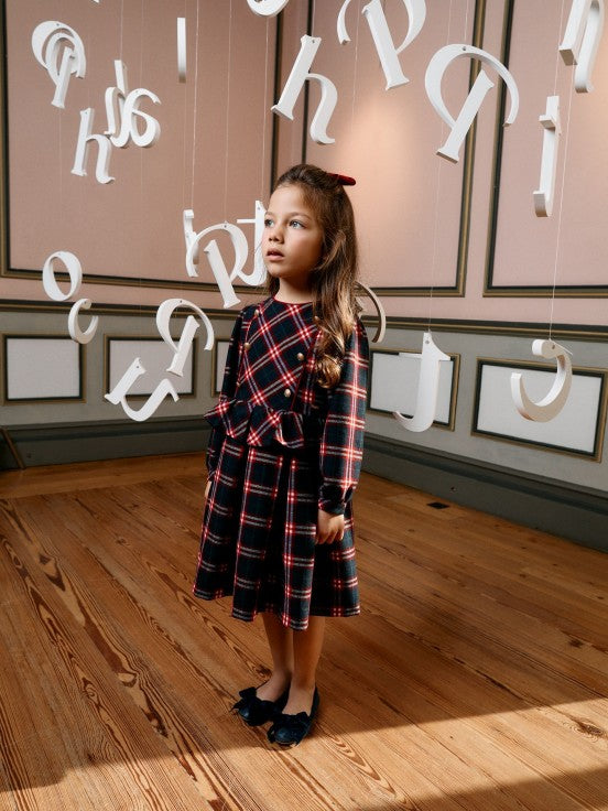 Patachou Girls Tartan Dress