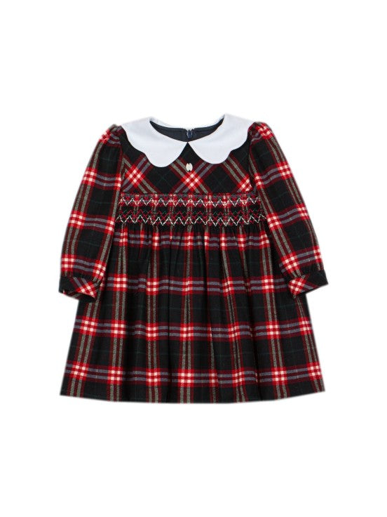 Patachou Girls Red Tartan dress
