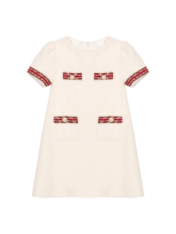 Patachou beige bouclet dress