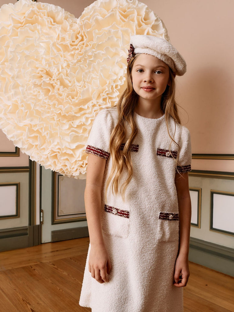 Patachou beige bouclet dress