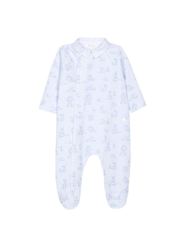 Patachou baby boy light blue babygrow