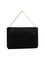 Patachou black velvet bag with bow