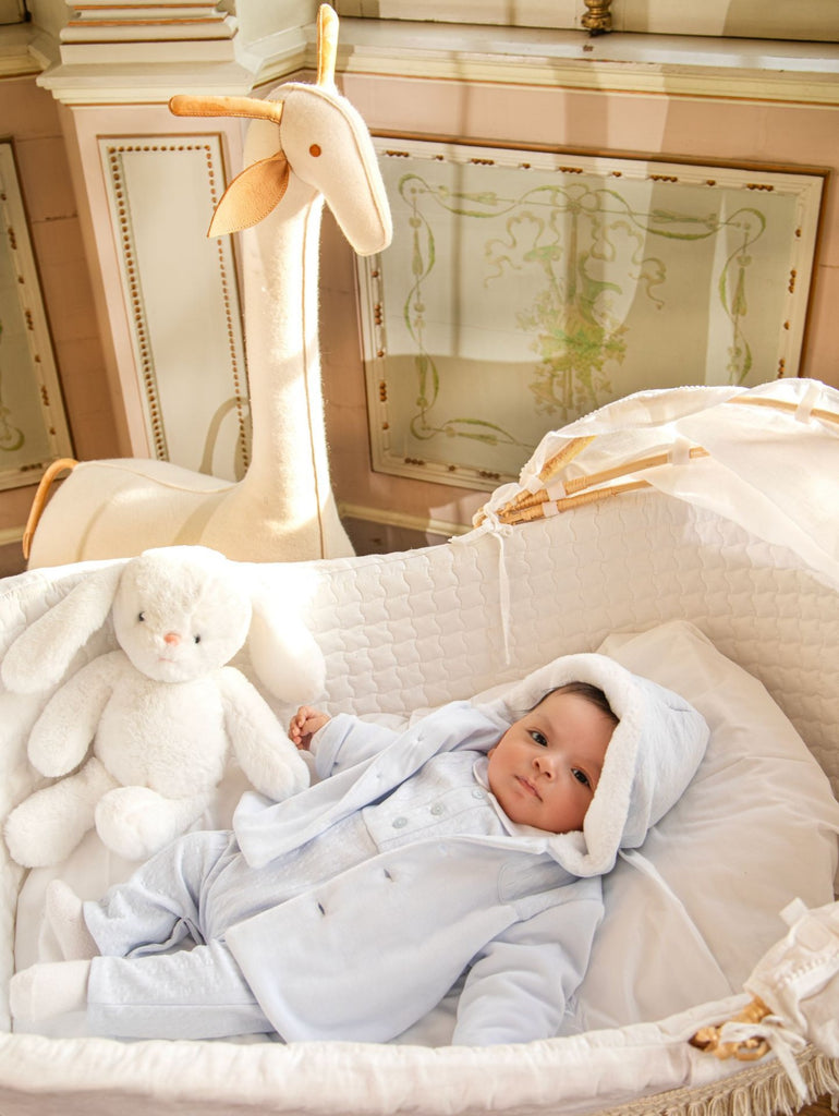 Patachou baby boy light blue coat