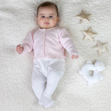 Emile et Rose babygrow and cardigan set