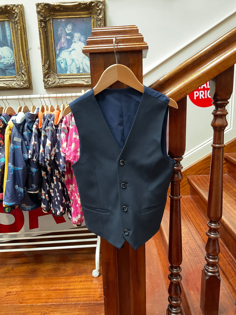 Zazzi dark plain navy waistcoat