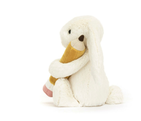 Jellycat Bashful Bunny With Pencil