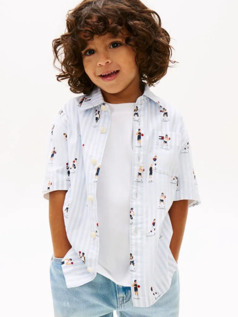 Tommy Hilfiger Ithaca Stripe Short Sleeve Oxford Shirt