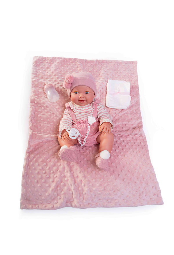 Antonio Juan doll 42 cm - Newborn Mia Pee with blanket