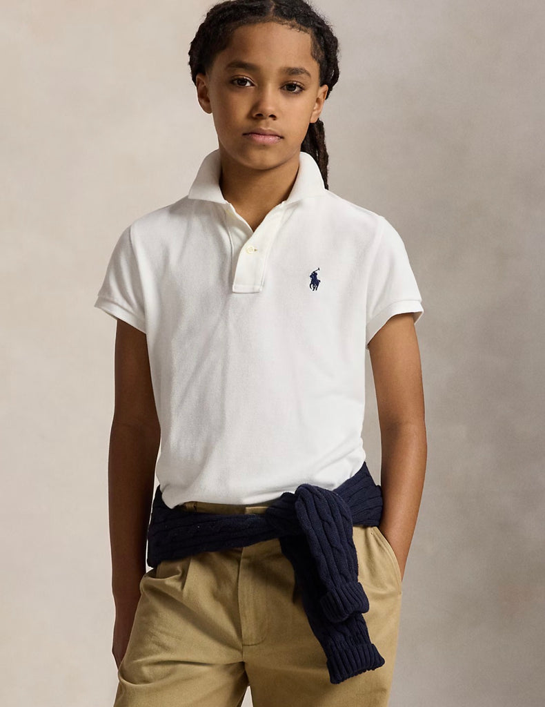 Ralph Lauren Iconic white mesh polo shirt