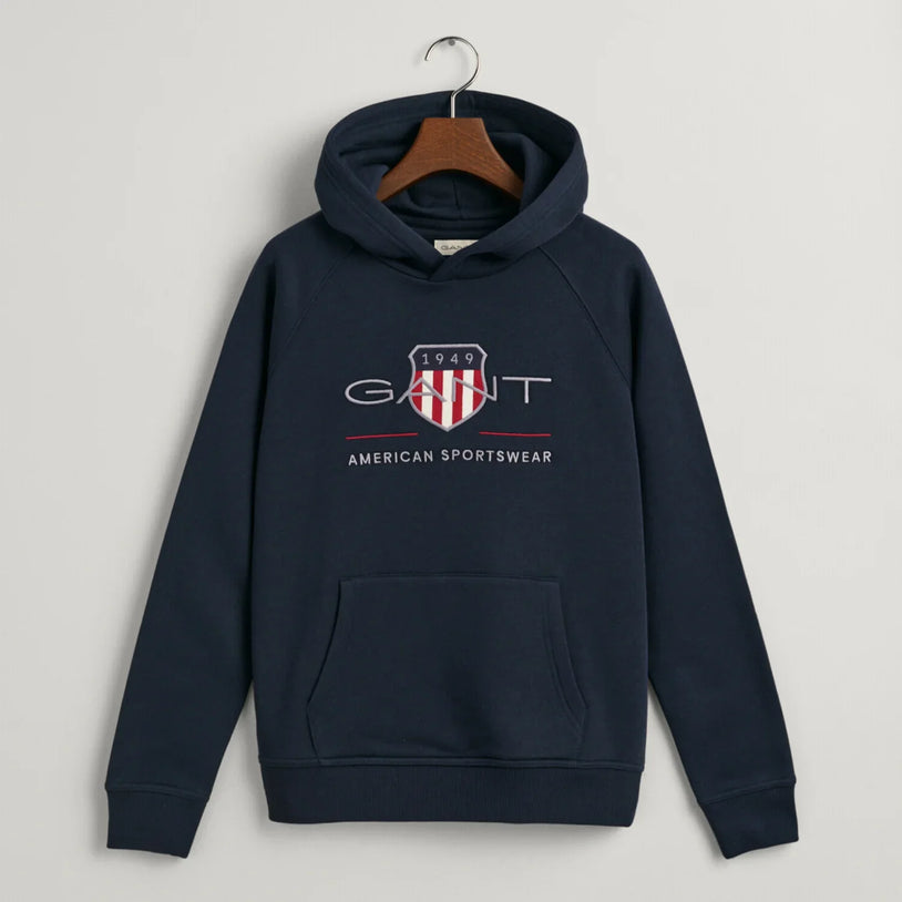 GANT Shield Hoodie navy