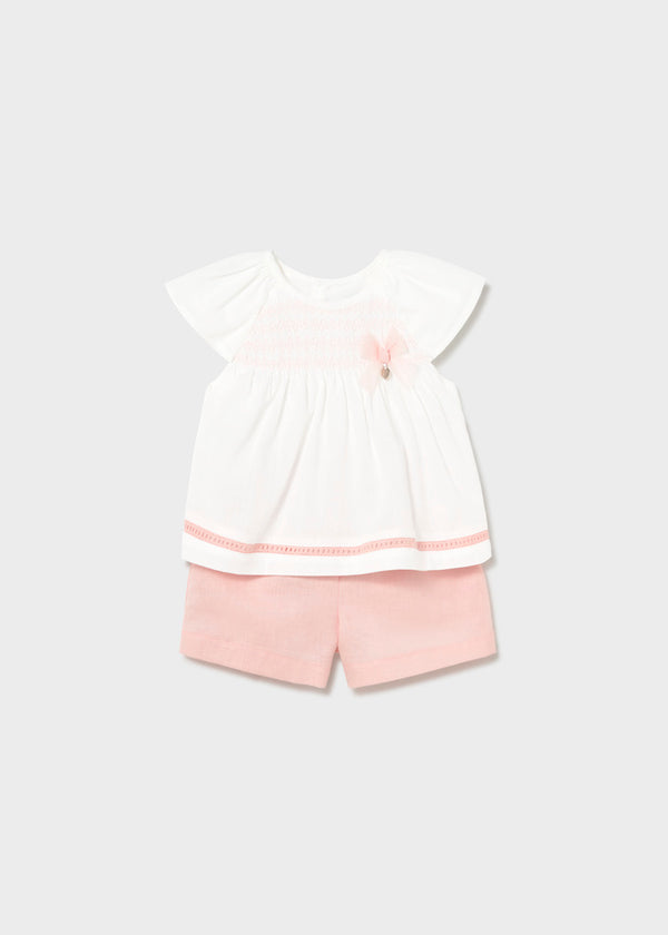 Mayoral baby Shorts Set in blossom  1212