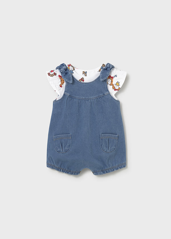 Mayoral girls romper set 1649