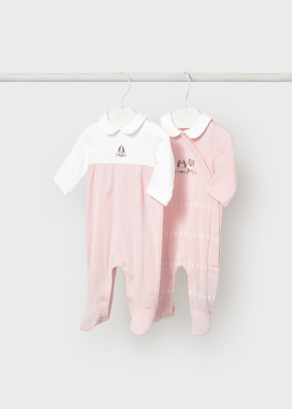 Mayoral Girls 2pack babygrow 1703