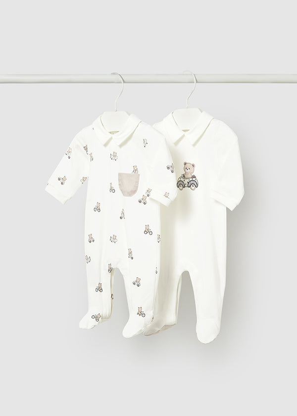 Mayoral Twin pack babygrows 1716