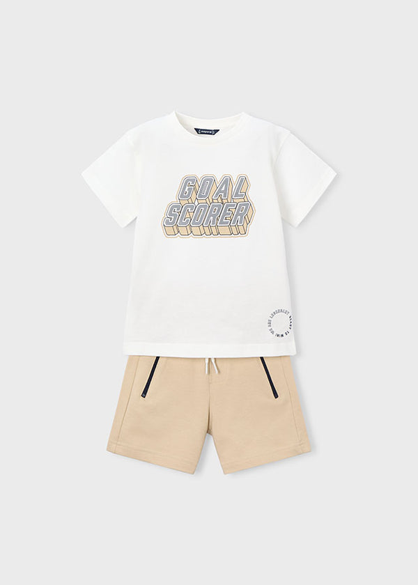 Mayoral Boys knit shorts set 3606