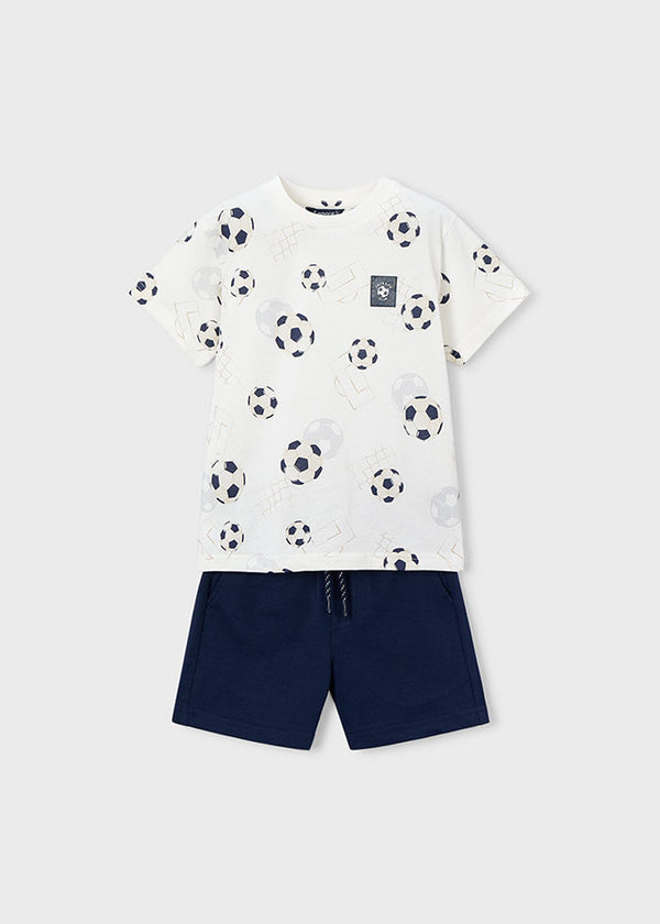 Mayoral Boys knit shorts set 3607