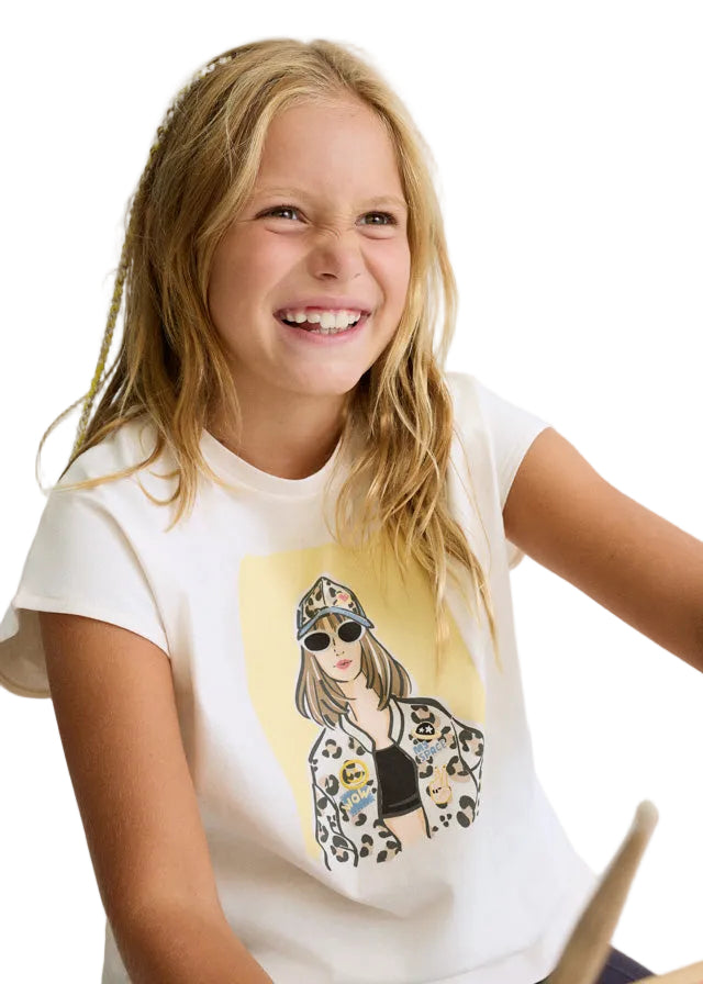 Mayoral teen girls printed t-shirt 6010