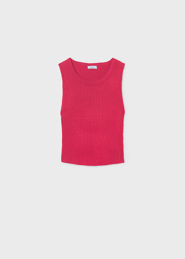 Mayoral teen girls knit top with back cut out 6026
