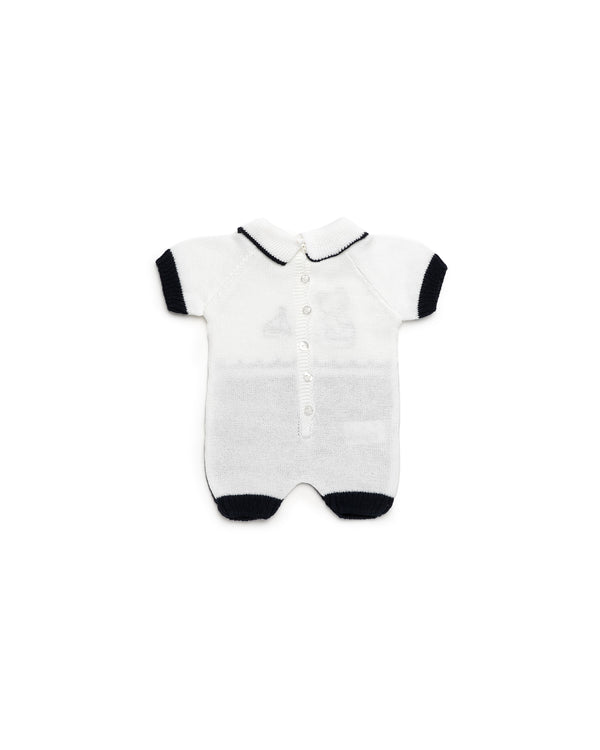 Juliana baby boy knit romper 26162