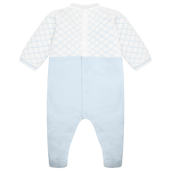 Emile et Rose Kit boys teddy dungaree style babygrow