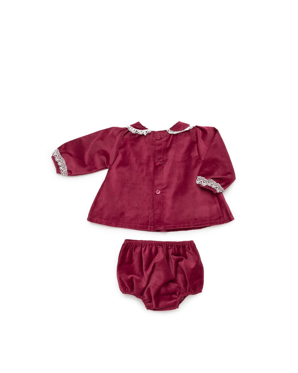 Juliana Baby red velvet dress 26688
