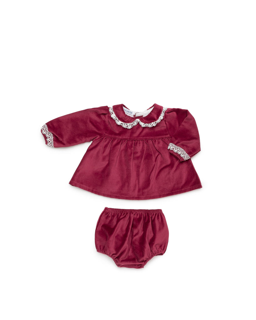 Juliana Baby red velvet dress 26688