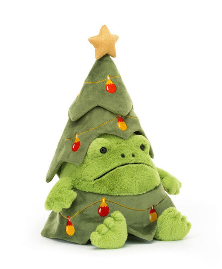 Jellycat Christmas Tree Ricky Rain Frog-1