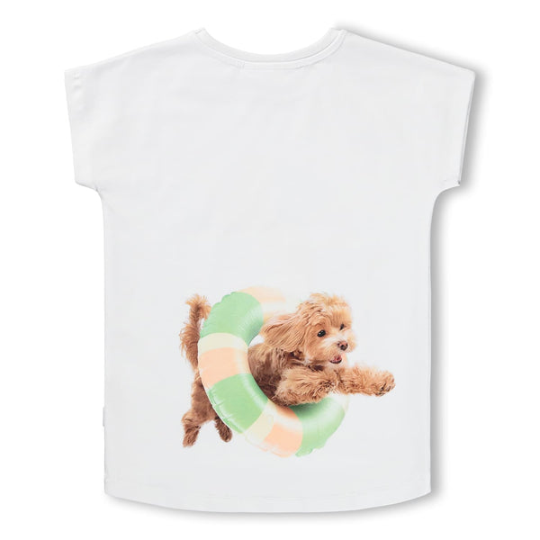 MOLO white puppy print ragnhilde t-shirt