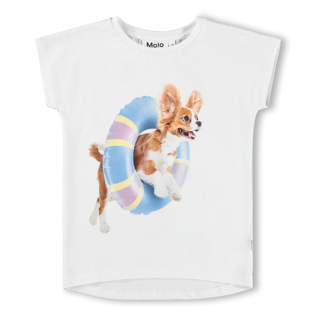 MOLO white puppy print ragnhilde t-shirt